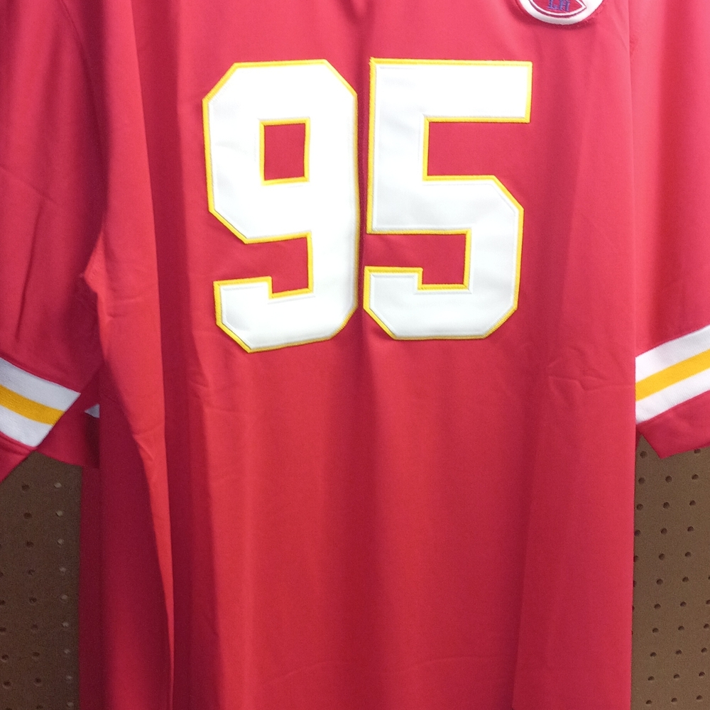 Men's Red Sports Jersey with Number 95